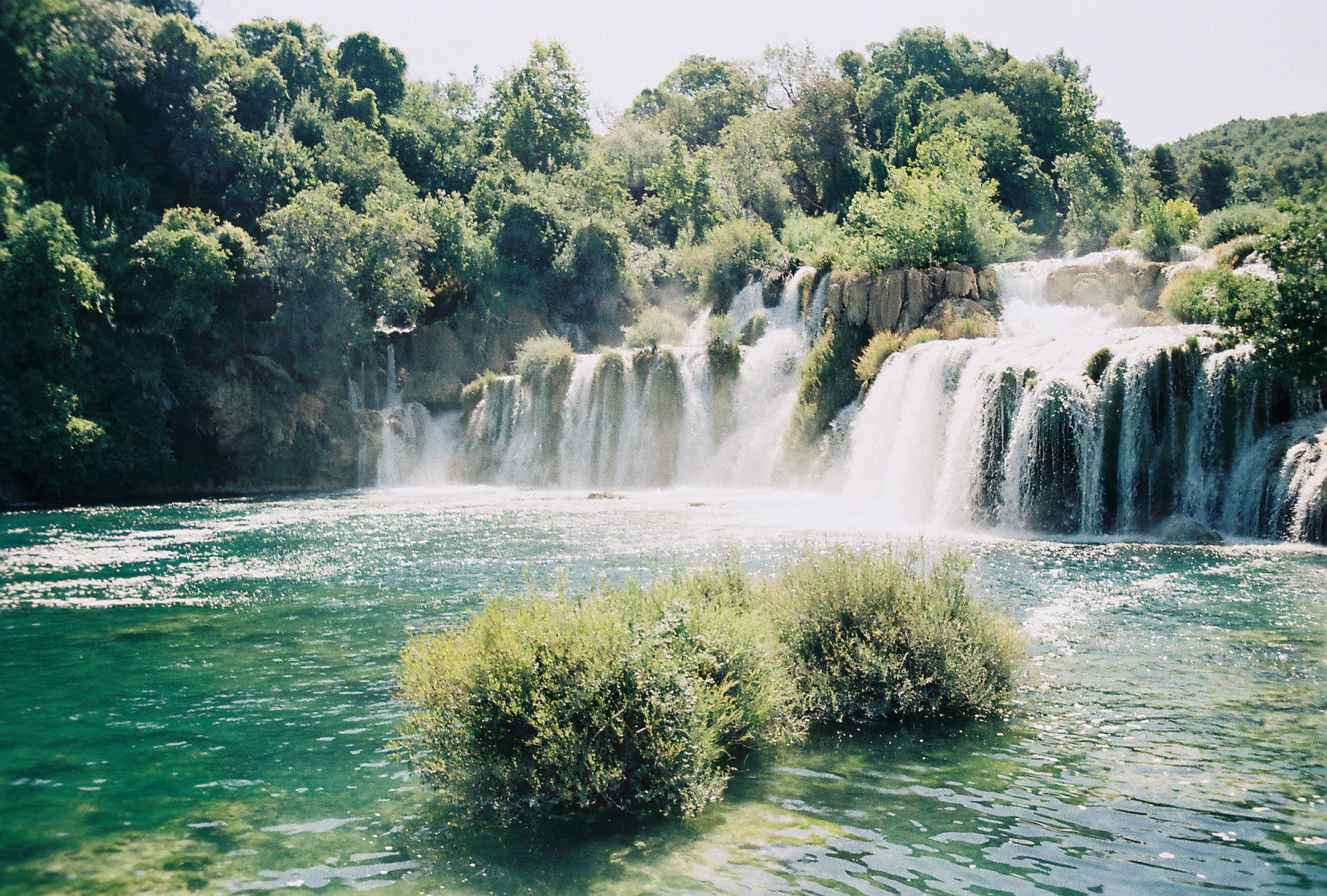 Cascading waterfalls